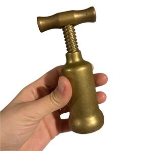 Vintage Brass Corkscrew